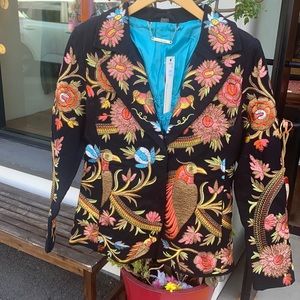 Paparazzi embroidered jacket-Earth Bird